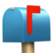 Closed Mailbox With Raised Flag emoji on Apple